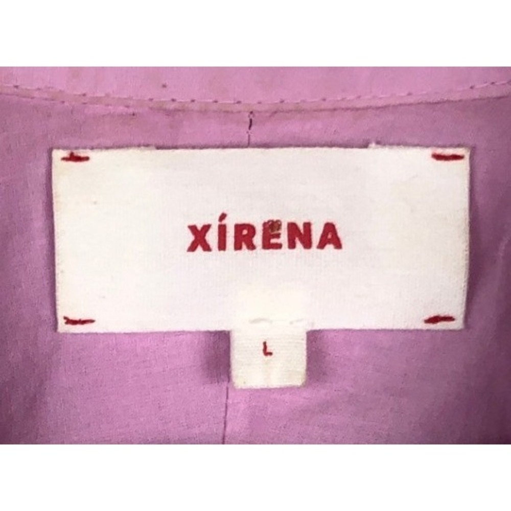 XIRENA Button Up Shirt Women's Sz L Orchid Pink 100% Cotton Poplin Oversized L/S - Picture 6 of 12